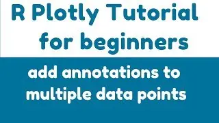 R plotly Tutorial - add_annotations() - add annotations to multiple data points - Example 1