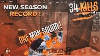 NEW SEASON RECORD ! BEST ERANGEL WİPE 34 KILLS