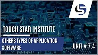 OTHER TYPES OF APPLICATION SOFTWARE | UNIT #7.4 | 2023 | Computer