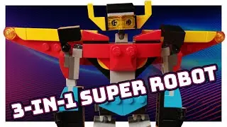 Self-Building LEGO - Super Robot Stop Motion Build - 3-in-1 LEGO Set