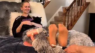 ASMR Relaxing Foot Massage with Tools!