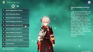 Kazuha Voice Lines English Genshin Impact