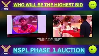 HIGHEST BID PLAYER IN NSPL - KHIZER