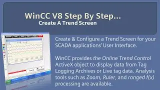 WinCC v8.0 Step By Step 19: Create a Trend Screen with Trend Control 📉