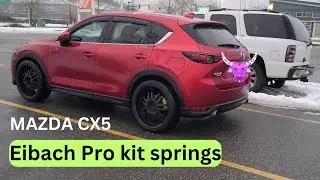 EIBSCH PRO KIT LOWERING SPRINGS ON MAZDS CX5 WHITE 22" WHEEL'S