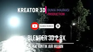 BLENDER 3D 2.8X - MEMBUAT EFEK RIAK AIR HUJAN