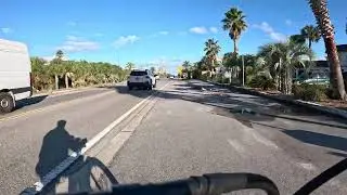 Relaxing 4K 30 Minute Bike Ride Gulf Islands National Seashore With Music Bike Trail 