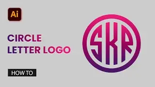How to Create Circle Letter Logo | Shape Builder Tool Logo Design In Illustrator