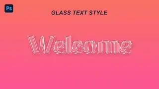 Glass Text Effect/Glass Logo Effect - Photoshop Tutorial. 