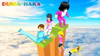 Hah Yuta Mio Celine Panik Terjebak di Tiang Tinggi Takut Jatuh 😱 | Bertahan Hidup Sakura School