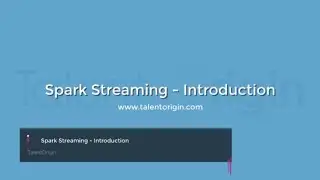 Apache Spark Streaming - Introduction
