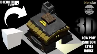 Modeling A Low Poly House | Blender 3.6