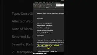 POC Report Format in Wordpad | Roshan Burnwal #shortvideo #shrots