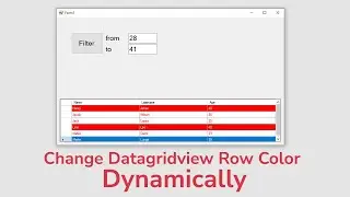 How to Change GridView Row Color Based Condition in C#
