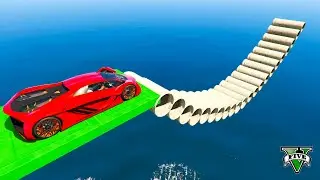 GTA 5 - SuperCar & Pipes Parkour | Dodo-G