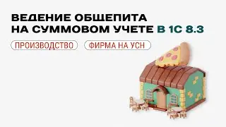 🍔 Ведение общепита в 1С для фирмы на УСН при суммовом учете