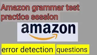 amazon grammar error detection questions | 10 important questions @jobwithkhetesh