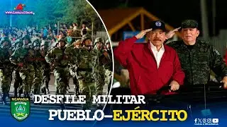 Desfile Militar Pueblo-Ejército en honor al 45 aniversario del Ejército de Nicaragua
