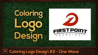 Coloring Logo #2 One Wave | Adobe Illustrator For Beginners Tutorial [FREE]