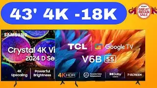 Best 43 inch 4K Google TV 2024 Offer Amazon Great Indian Sale 2024 | Best 43 inch TV Deals On Amazon