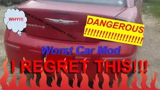 WORST CAR MOD EVER!!! Regretting my Decision (Smoked Taillights)