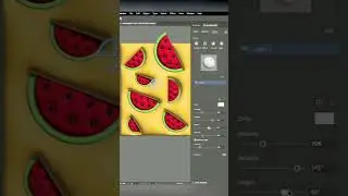 3D Watermelon design in illustrator.  