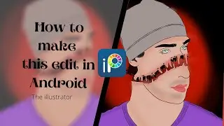 i tried grime art for the first time|how to draw in Android in ibispaintx|