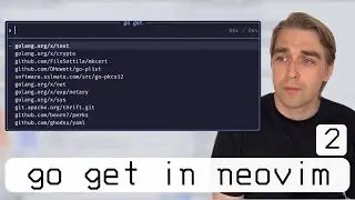 First steps - parsing Go index | Go Get inside NeoVim - Let's build - 2