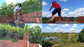 FINALIZANDO OS QUATRO CANTOS DO PÉ DIREITO!!! 🏡🧱