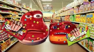 Skittles meme e e ei i'm on vacation vs oi oi oi red larva