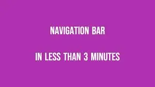 Navbar using html and css in less than 3 minutes. #htmlcss #navbar