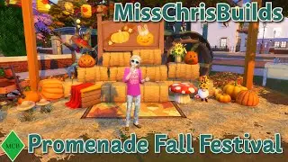 Promenade Fall Festival - Sims 4 Speed Build!