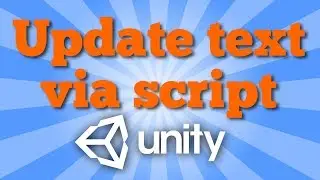 How to update UI (user interface) text game object component via script in 2D Unity game?