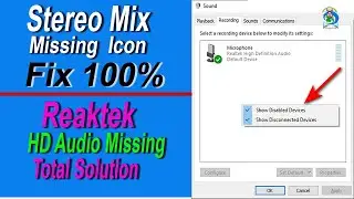 How To Enable Stereo Mix in Computer | Restore Missing Stereo Mix Icon | What Is Stereo Mix Goombach
