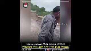குஜராத்: கனமழையால் இடிந்து விழுந்த பாலம்!