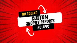Build Your Own Shopify Reports (non technical - no apps)