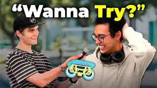 Asking College Students to Try Freeskates! (Part 2)