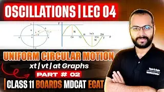 11 Physics | Oscillations 04 | Uniform Circular Motion & SHM | 02 | Phasor Diagram | ECAT | MDCAT