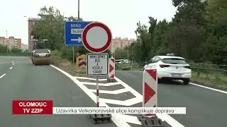 Uzavírka Velkomoravské ulice komplikuje dopravu