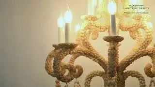 WM177 GRETTO SHELL CHANDELIER