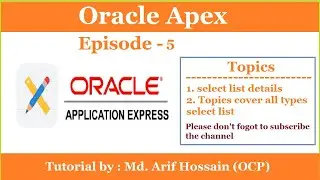 Episode-5 : How to Create Select List