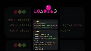 CSS Bubble Loader Animation | HTML & CSS Loading Animation 