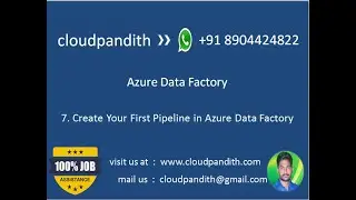Azure Data Factory || Create Your First Pipeline in Azure Data Factory