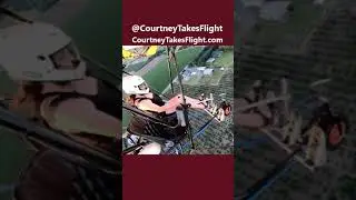 Landing a Quicksilver Ultralight.