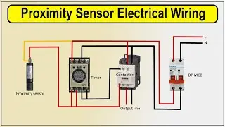 How to Make Proximity sensor electrical Wiring diagram | Wiring Proximity Sensor to Relay