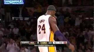 Kobe Bryant amazing night 33 points (18 in the first quarter) vs Miami Heat full highlights 03.04.12