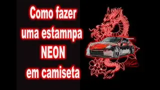 COMO FAZER UMA ESTAMPA NEON ( SIMULADO PARA SERIGRAFIA)