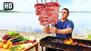 Delicious beef skewers with tail fat / beef recipes