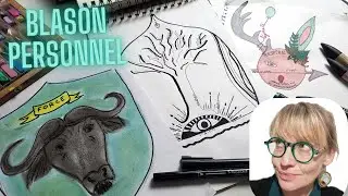 Faire son blason personnel : 3 modèles créatifs !  (Développement personnel art-thérapie créativité)