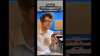 Telling the class something about yourself #school #comedyshorts